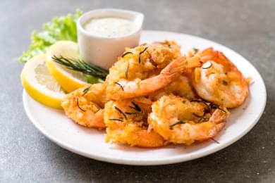 Keto “Fried” Coconut Shrimp.